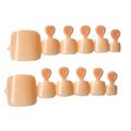 Peachy beige toes nails