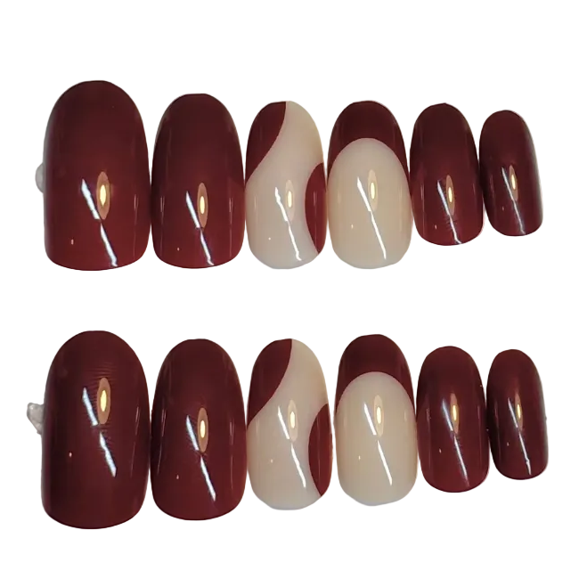 Short oval brown simple design