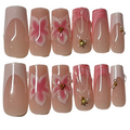 Long square aqua pink