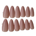 Long almond natural nude