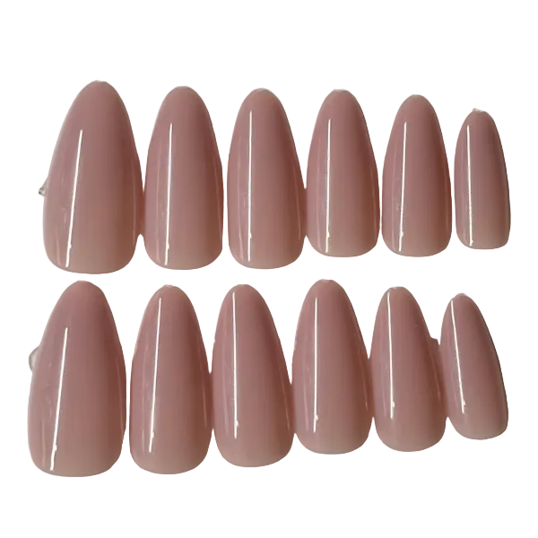 Long almond natural nude