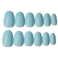Short round baby blue