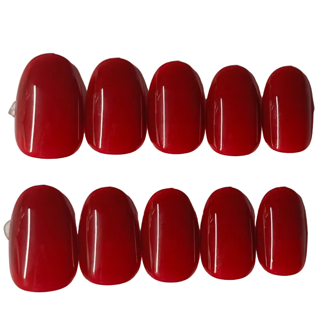Short oval red
