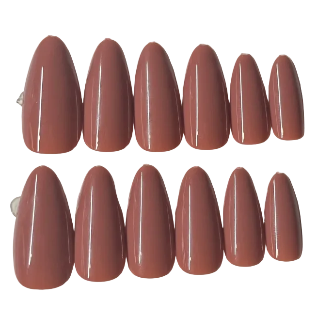 Long almond dusty rose