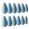 Long almond sky blue