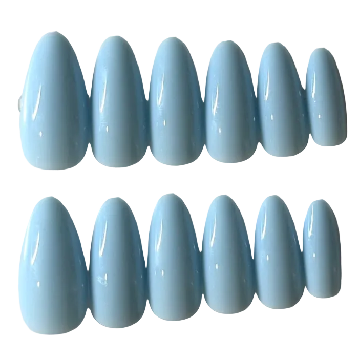 Long almond sky blue