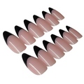 Long almond classical black french