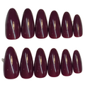 Medium almond burgundy