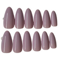 Long almond soft mauve