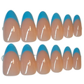 Long almond blue french