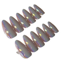 Medium almond aurora chrome