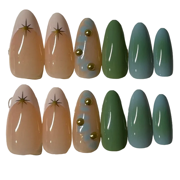 Long almond green sun