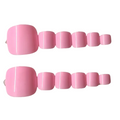 Baby pink toes nails