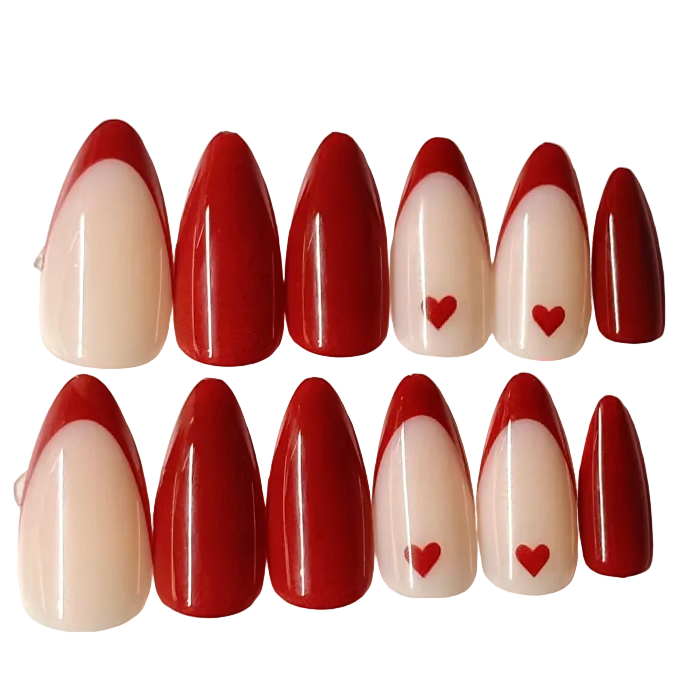 Long almond red love