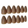 Short almond nude