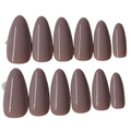 Long almond mauve mist