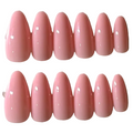 Long almond baby pink